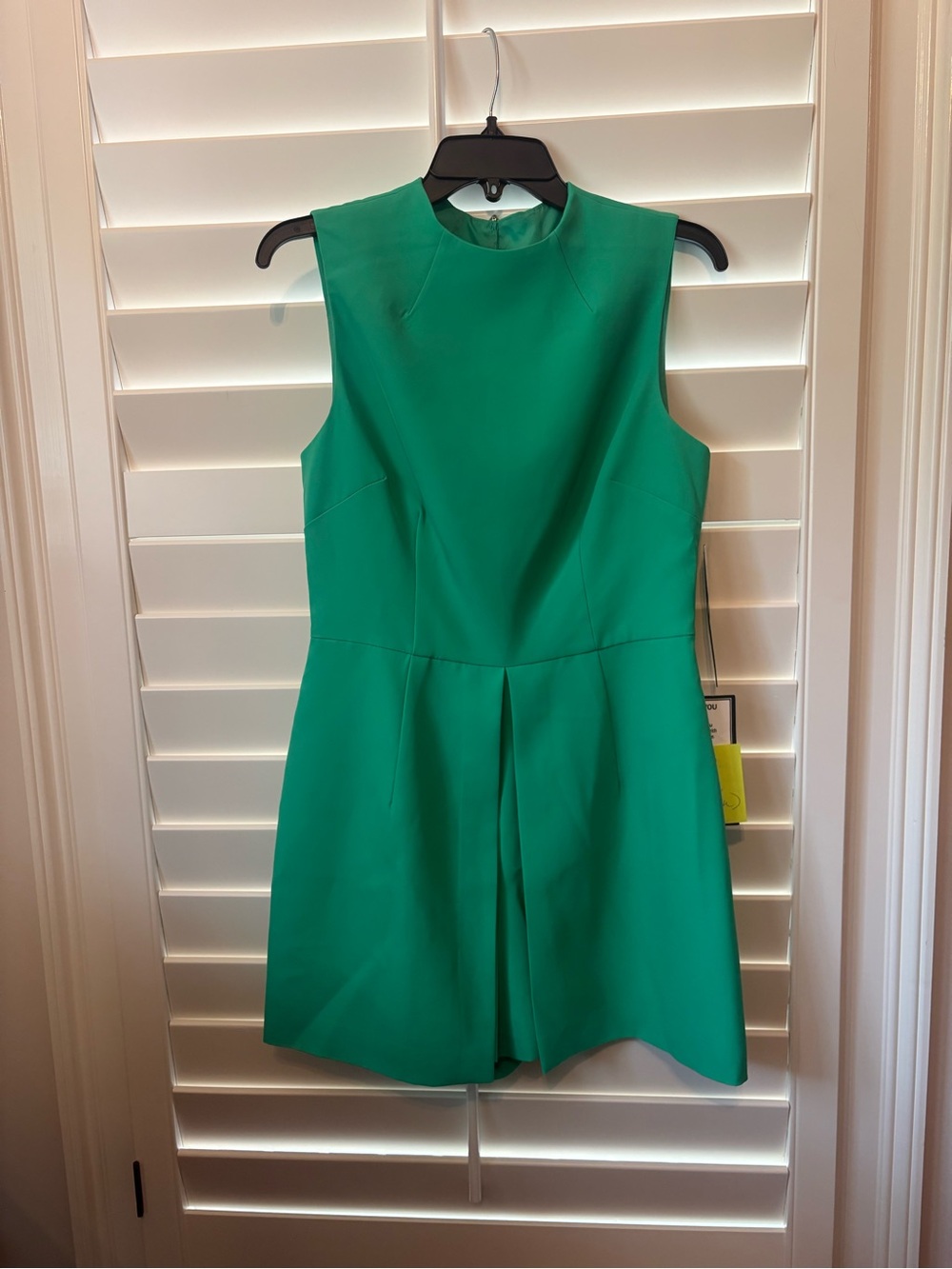 Adrianna Papell Sleeveless Emerald Green Romper